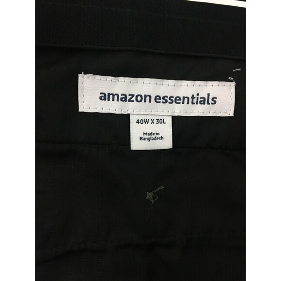 Amazon Essentials Casual Pants Men's Size 40W X 30L Green Flat Front - Picture 5 of 9